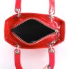 Dior Lady Dior medium model handbag in red patent leather - Detail D2 thumbnail