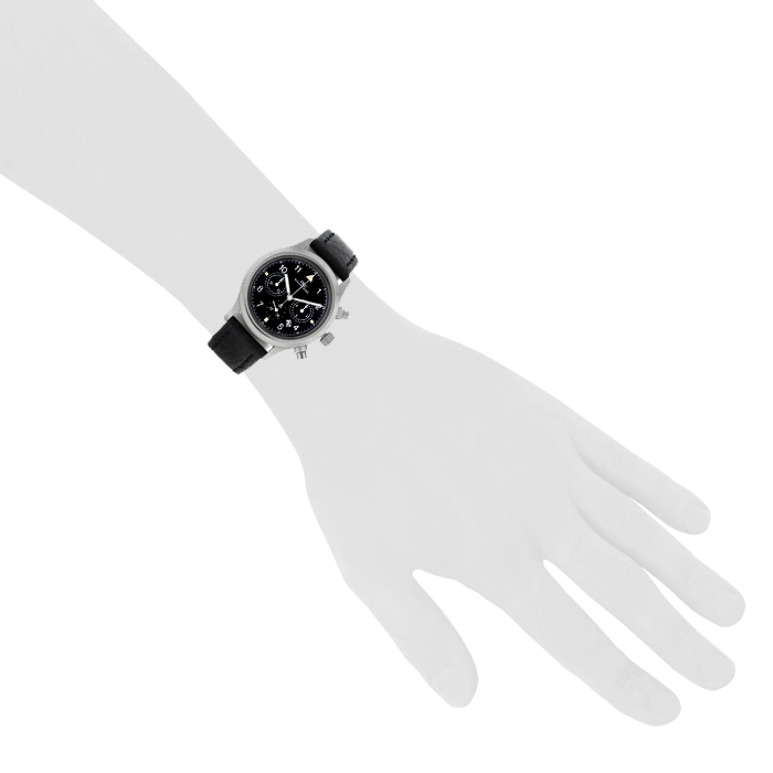 Montre IWC Pilot's Watches en acier Ref : 3740 Vers 2000 - Detail D1