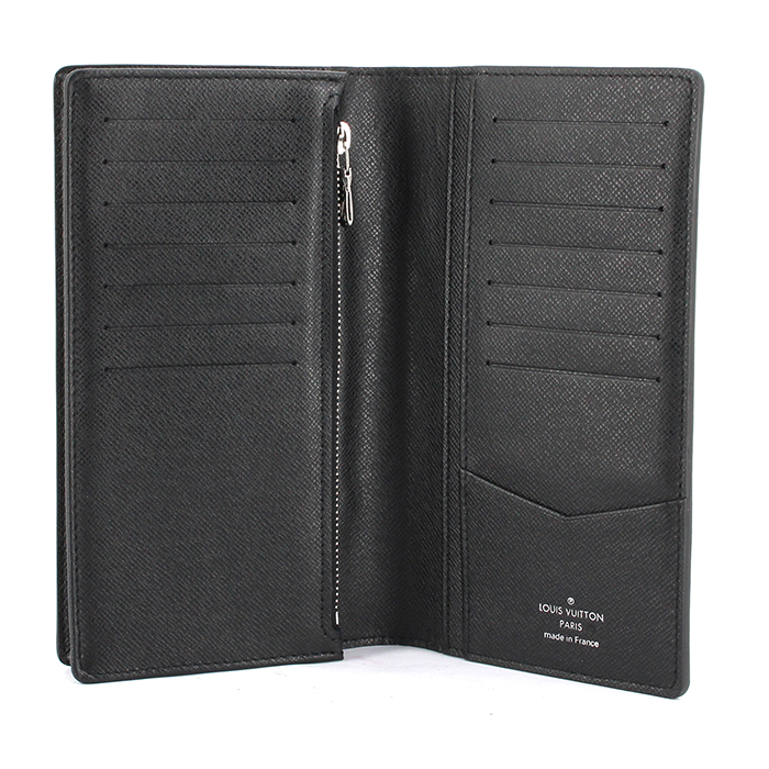 Louis Vuitton wallet in damier, anthracite grey and black canvas and leather - Detail D2