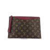 Louis Vuitton pouch in monogram canvas and purple leather - 360 thumbnail