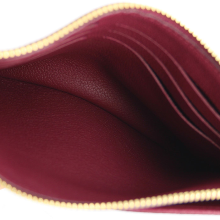 Bolsito de mano Louis Vuitton en lona Monogram y cuero violeta - Detail D2