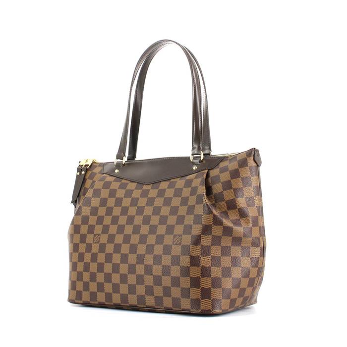 Louis Vuitton Westminster GM Damier Ebene Tote Shoulder Bag Brown