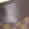 Louis Vuitton Westminster handbag in damier canvas and brown leather - Detail D4 thumbnail