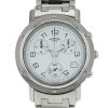 Hermes Clipper Chrono watch in stainless steel Ref:  hermes - CL1.910 - 00pp thumbnail