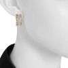 Vintage earrings in yellow gold,  white gold and diamonds - Detail D1 thumbnail