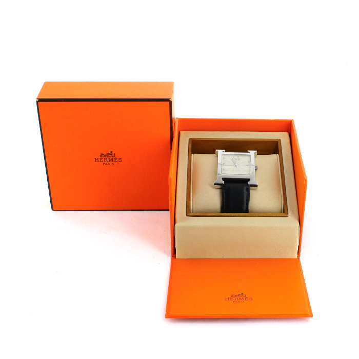 Hermes Heure H watch in stainless steel Ref: HH1.810 Circa 2000 - Detail D2