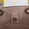 Dior Diorissimo small model shoulder bag in yellow grained leather - Detail D4 thumbnail
