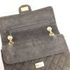 Chanel 2.55 handbag in brown suede - Detail D5 thumbnail