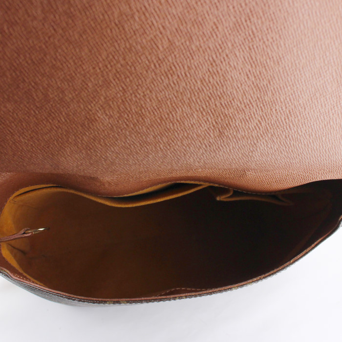Sac porté épaule Louis Vuitton Musette en toile monogram et cuir naturel - Detail D2