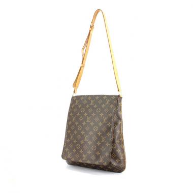 Bolso para llevar al hombro Louis Vuitton Musette en lona Monogram y cuero natural