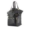 Saint Laurent Downtown large model handbag in black leather - 00pp thumbnail