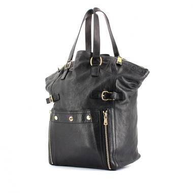 Saint Laurent Downtown large model handbag in black leather