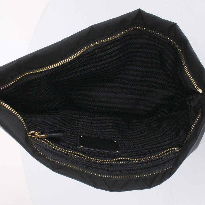 Prada pouch in black satin and black strass - Detail D2