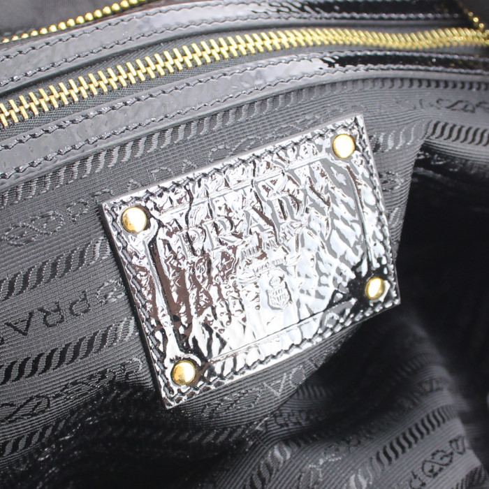 Pochette in raso nero e strass neri - Detail D3