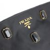 Pochette Prada en satin noir et strass noirs - Detail D4 thumbnail