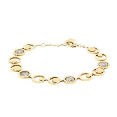 Bracelet réversible Fred Miss Fred Moon en or jaune et diamants