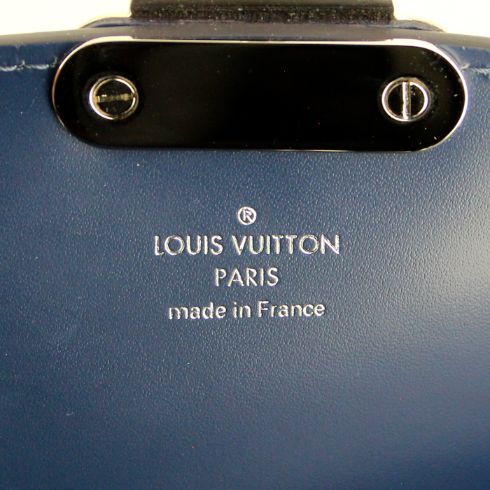 Bolso de mano Louis Vuitton en cuero Epi azul - Detail D4