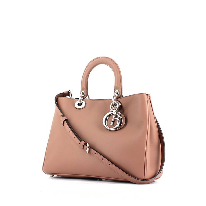 Bolso de mano Dior Diorissimo en cuero color rosa claro