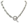 Collana Hermes Chaine d'Ancre modello piccolo in argento - 00pp thumbnail