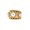 Chanel Baroque ring in yellow gold and cultured pearls - 00pp thumbnail
