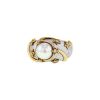 Anello Chanel Cometes in oro bianco,  oro giallo e diamanti e perla coltivata bianco - 00pp thumbnail