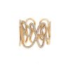 Repossi White Noise large model ring in pink gold and diamonds - 00pp thumbnail