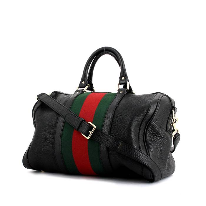Gucci Vintage - Web Leather Shoulder Bag - Red - Leather Handbag