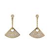 Mauboussin Souffle de Toi pendants earrings in yellow gold and diamonds - 00pp thumbnail