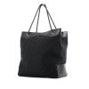 Shopping bag in tela monogram nera e pelle nera - 00pp thumbnail
