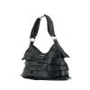 Bolso de mano Yves Saint Laurent Saint-Tropez modelo pequeño en cuero negro - 00pp thumbnail