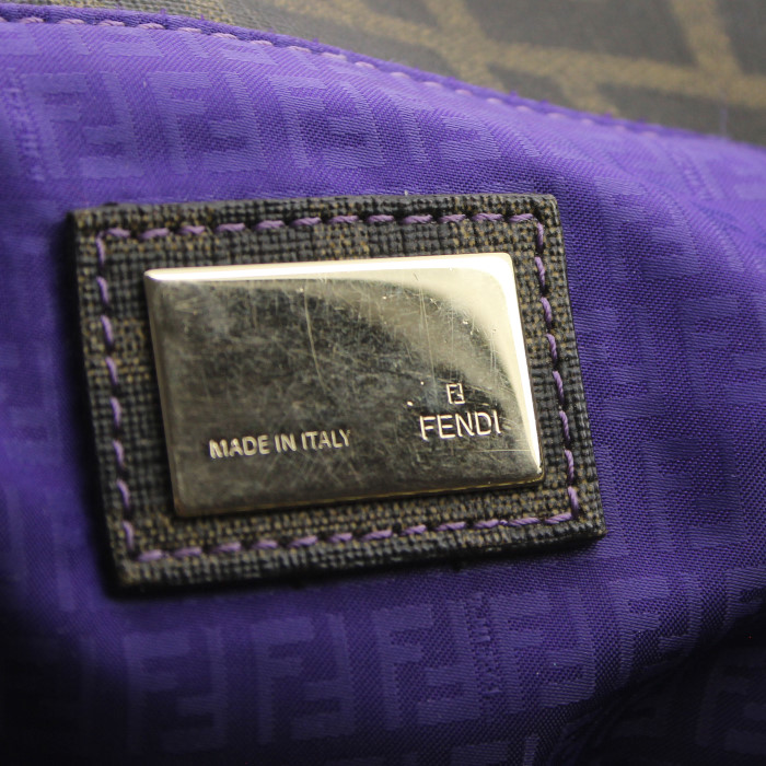 Shopping bag in tela monogram marrone - Detail D3