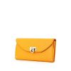 Salvatore Ferragamo wallet in orange togo leather - 00pp thumbnail