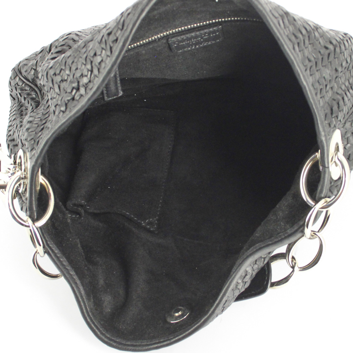 Borsa Dior in pelle intrecciata nera - Detail D2