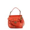 Coach handbag in red leather - 360 thumbnail