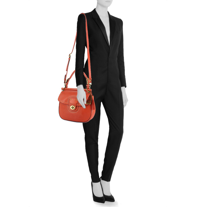 Borsa in pelle rossa - Detail D2