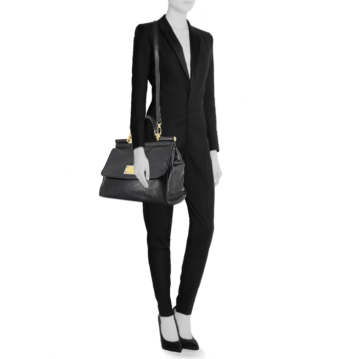 Dolce
Gabbana handbag in black leather - Detail D1