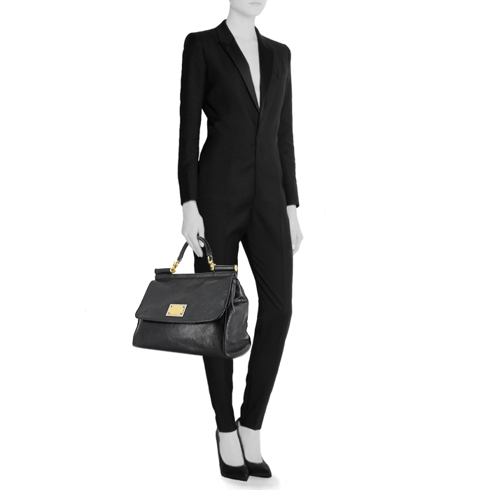 Dolce
Gabbana handbag in black leather - Detail D2