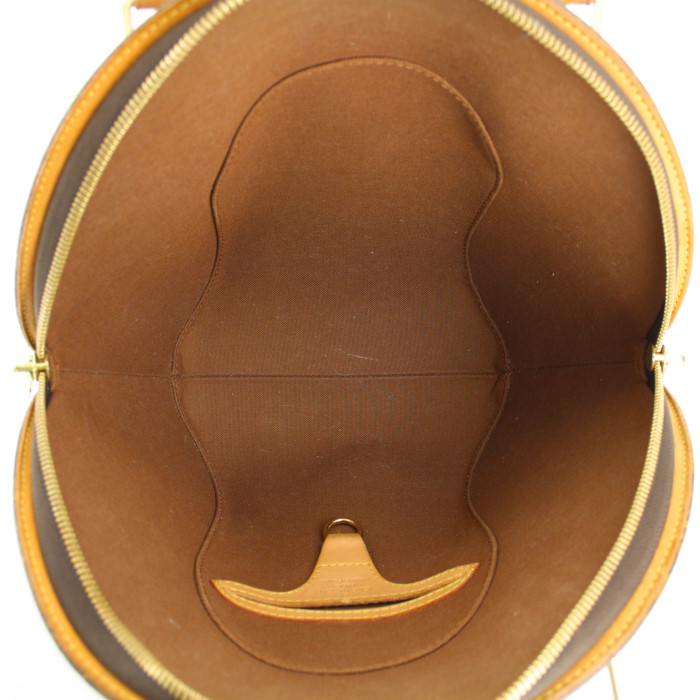 Bolso de mano Louis Vuitton Ellipse modelo pequeño en lona Monogram y cuero natural - Detail D2