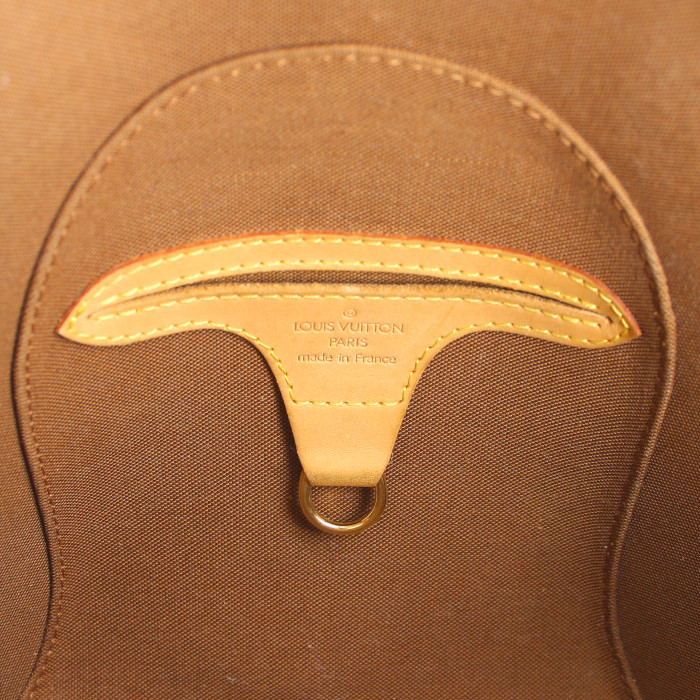 Louis Vuitton Ellipse small model handbag in monogram canvas and natural leather - Detail D3