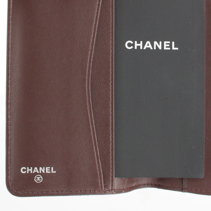 Chanel agenda-holder in black quilted leather - Detail D2