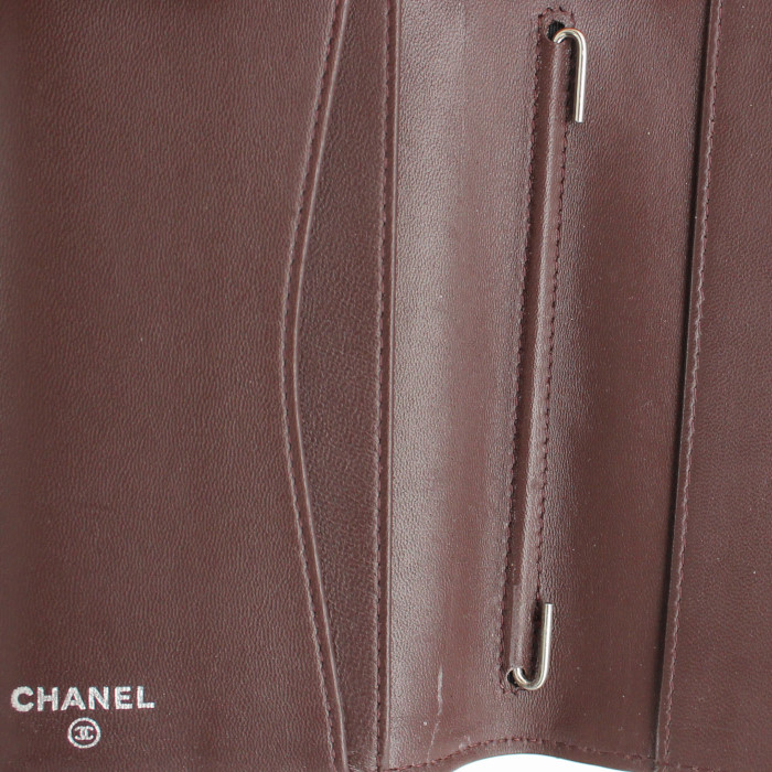 Porta agenda in pelle trapuntata nera - Detail D3