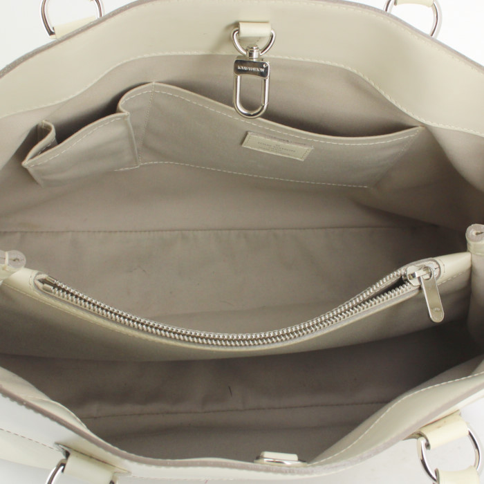 Louis Vuitton large model handbag in beige epi leather - Detail D2