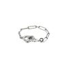Dinh Van Double Coeur flexible ring in white gold - 00pp thumbnail