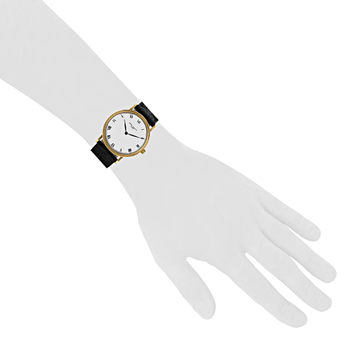 Reloj Patek Philippe Calatrava Clous De Paris de oro amarillo Circa 2000 - Detail D1