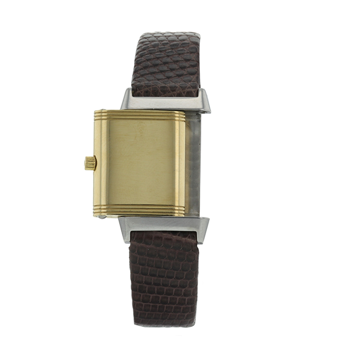 Jaeger Lecoultre Reverso Lady watch in gold and stainless steel - Detail D2