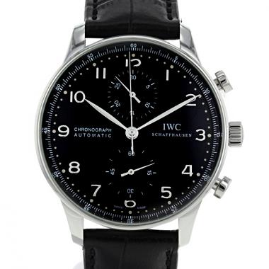 Orologio IWC Portuguese-Chronograph in acciaio Ref :  3714 Circa  2000