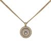 Chopard Happy Spirit medium model necklace in yellow gold and diamonds - 00pp thumbnail