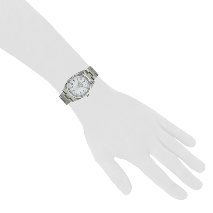 Rolex Oyster Perpetual Air King watch in stainless steel Ref:  14000 Circa  2002 - Detail D1