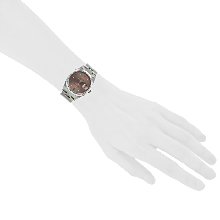 Montre Rolex Oyster Perpetual Date en acier Ref :  15200 Vers  2002 - Detail D1