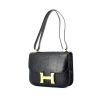 Hermes Hermes Constance handbag in navy blue lizzard - 00pp thumbnail